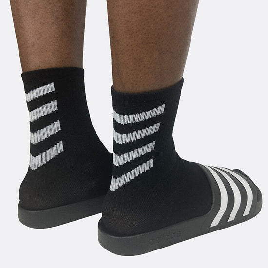 Men's Four Stripe Athletic Style Crew Socks