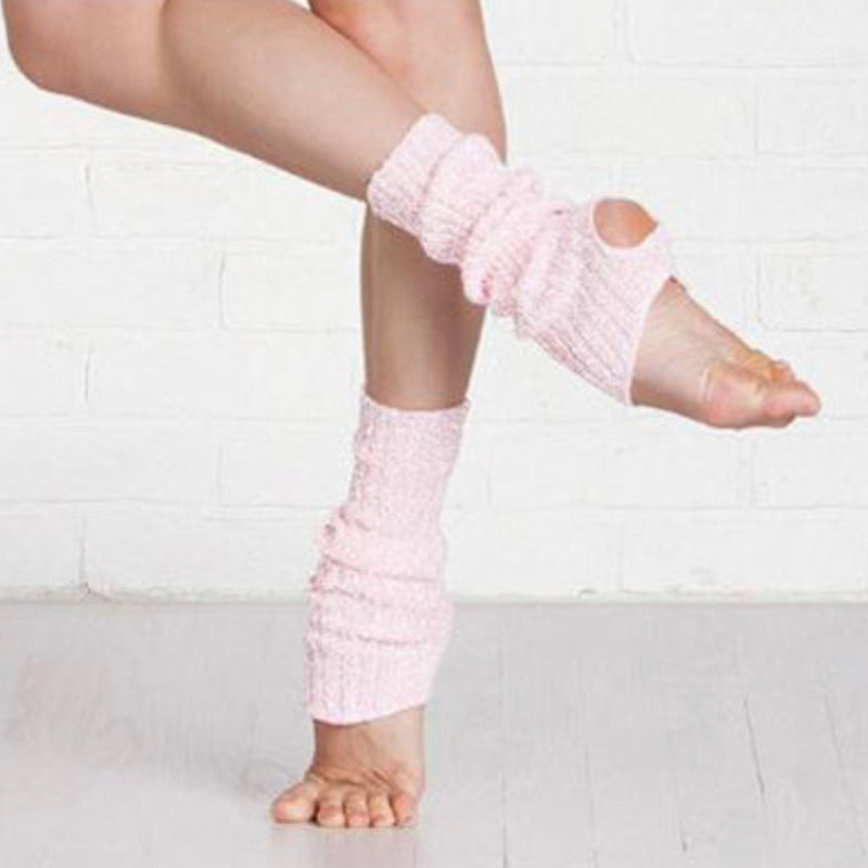 Pale pink 40 cm stirrup legwarmers