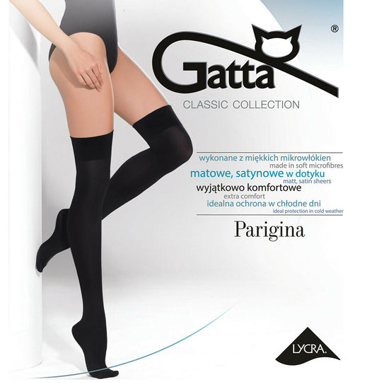Gatta Parigina 100 Denier Opaque Over The Knee Socks - Leggsbeautiful