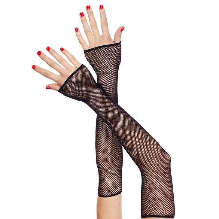 arm fish net Music Legs Extra Long Fishnet Arm Sleeve