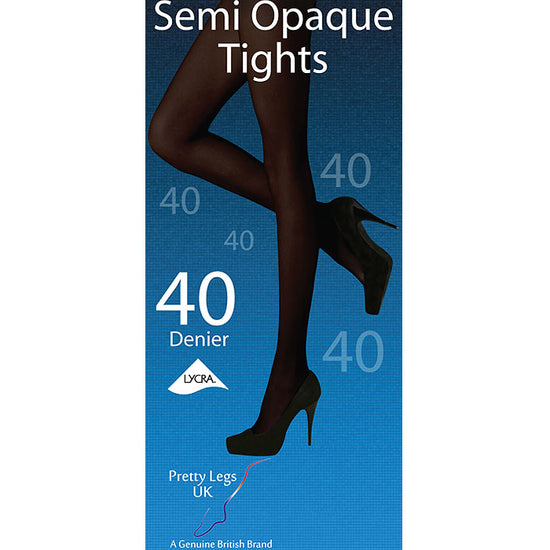 Pretty Legs 40 Denier Semi Opaque Tights - Leggsbeautiful