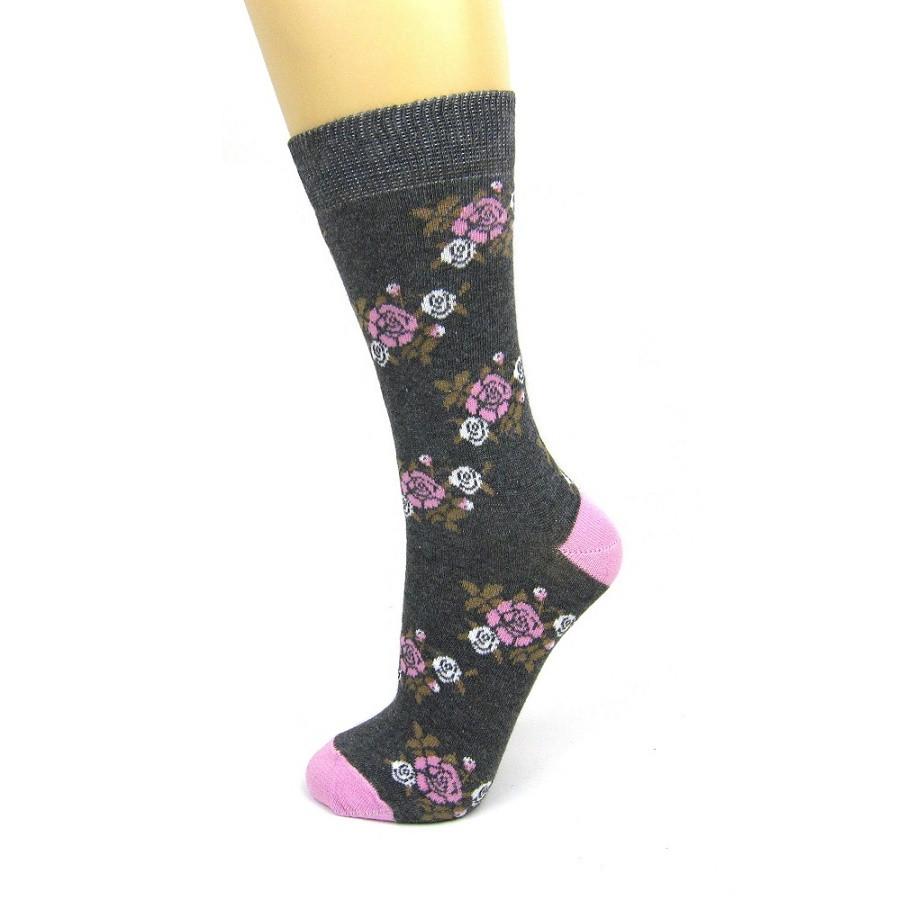 Cotton Rich Country Floral Ankle Socks - Leggsbeautiful