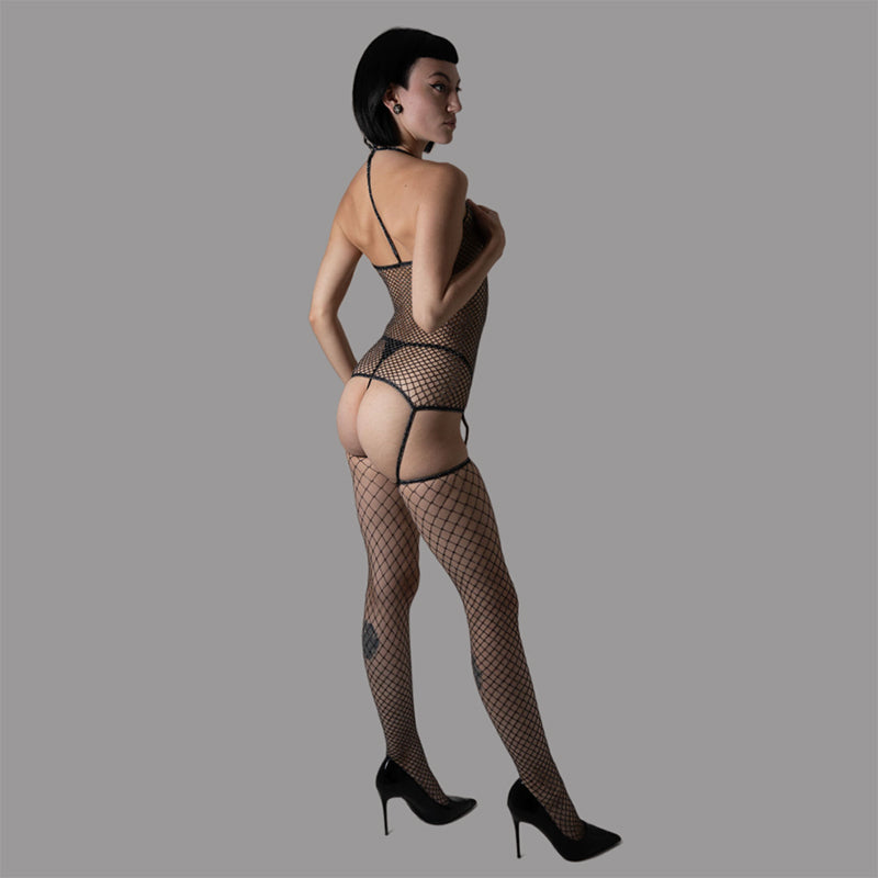 
                      
                        YesX Lurex Halter Diamond Net 2 Pc Bodystocking
                      
                    