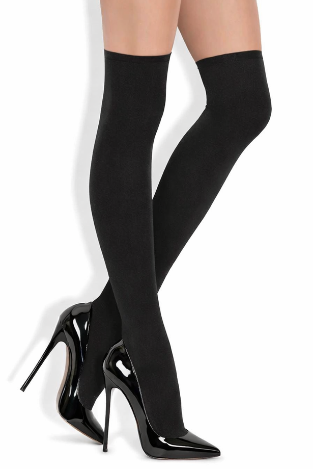 Gatta Parigina 100 Denier Opaque Over The Knee Socks - LEGGSBEAUTIFUL