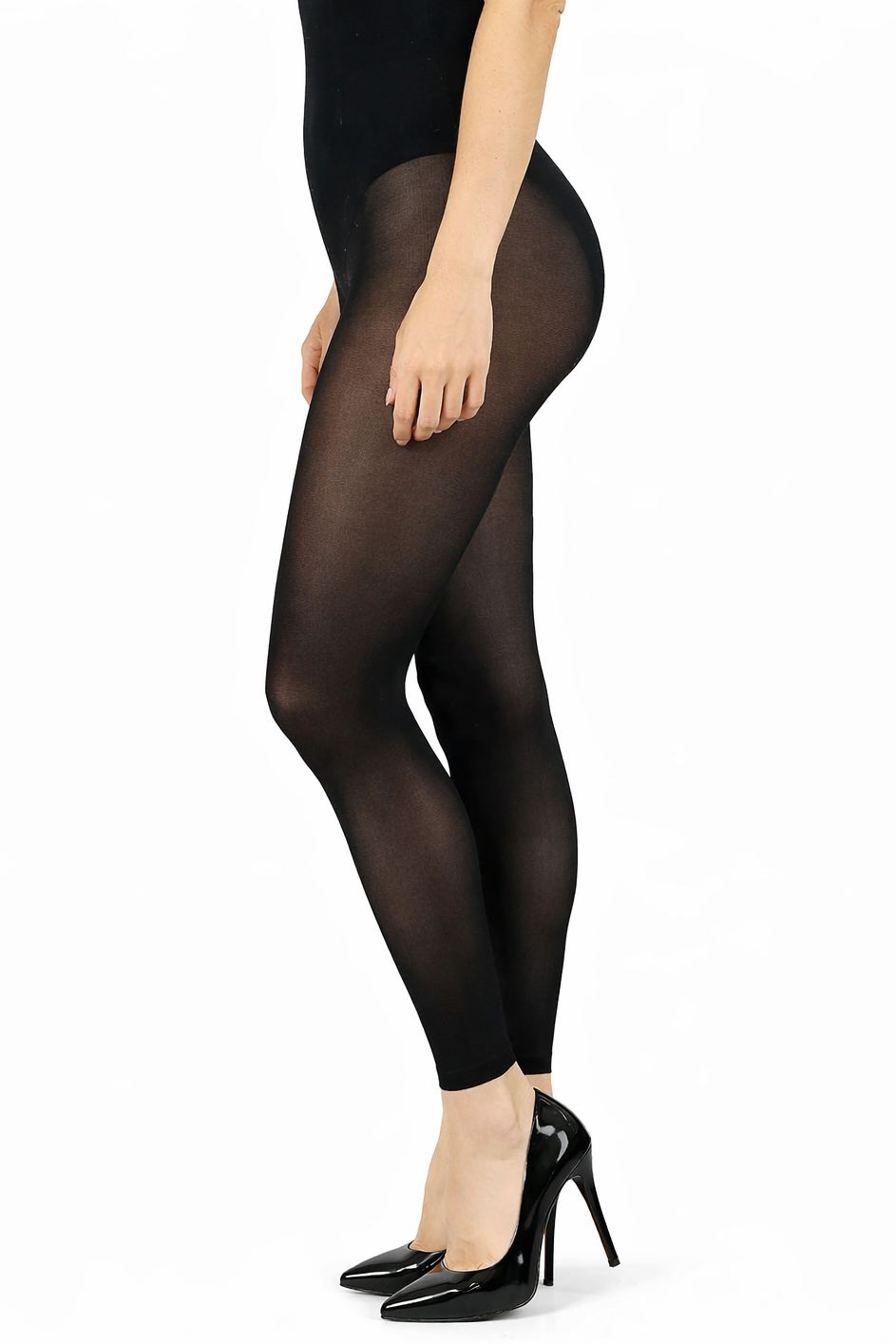 60 denier footless tight in black