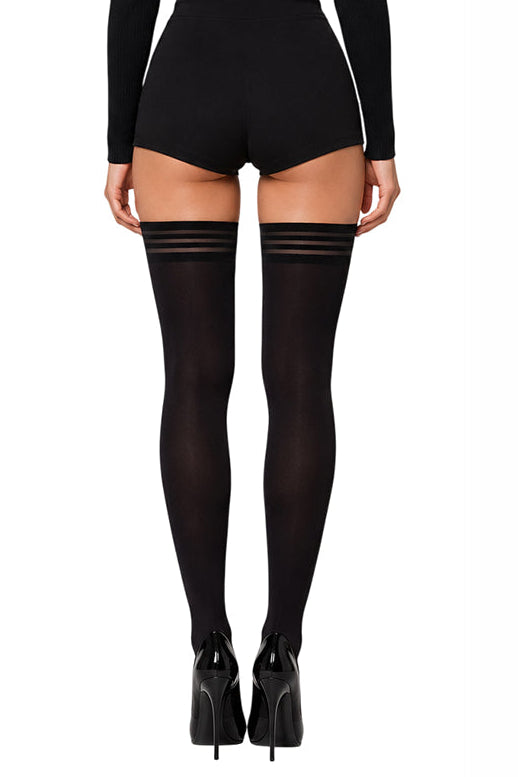 Silky 70 Denier Tri-Band Opaque Hold Ups