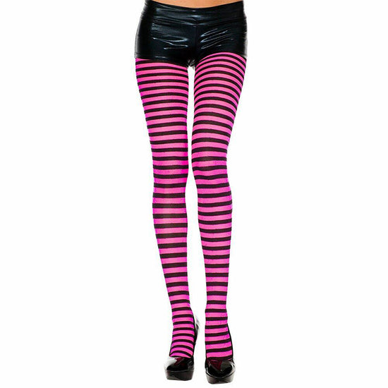 Music Legs Opaque Striped Ringer Tights