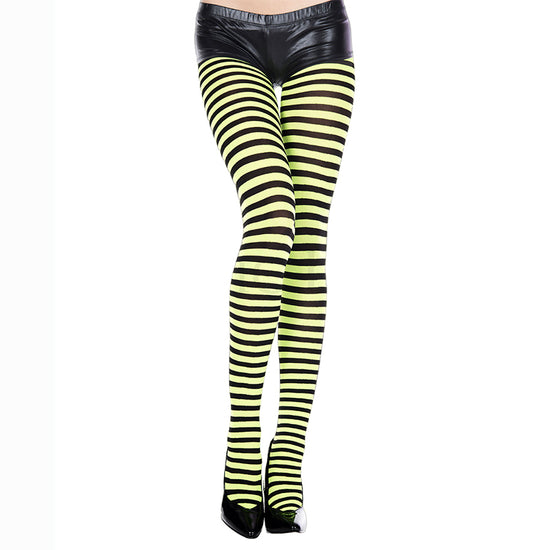 Music Legs Opaque Striped Ringer Tights