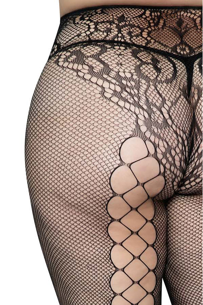 
                      
                        Leg Avenue Plus Lace French Cut Net Pantyhose
                      
                    