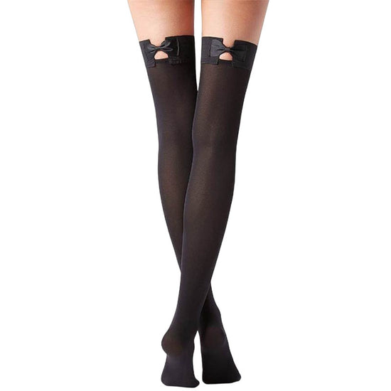KNOT 60 Denier Opaque Stockings With Back Bow