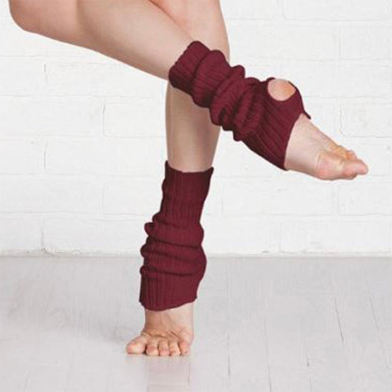 1st Positon Soft Acrylic 40cm Ribbed Stirrup Leg Warmers