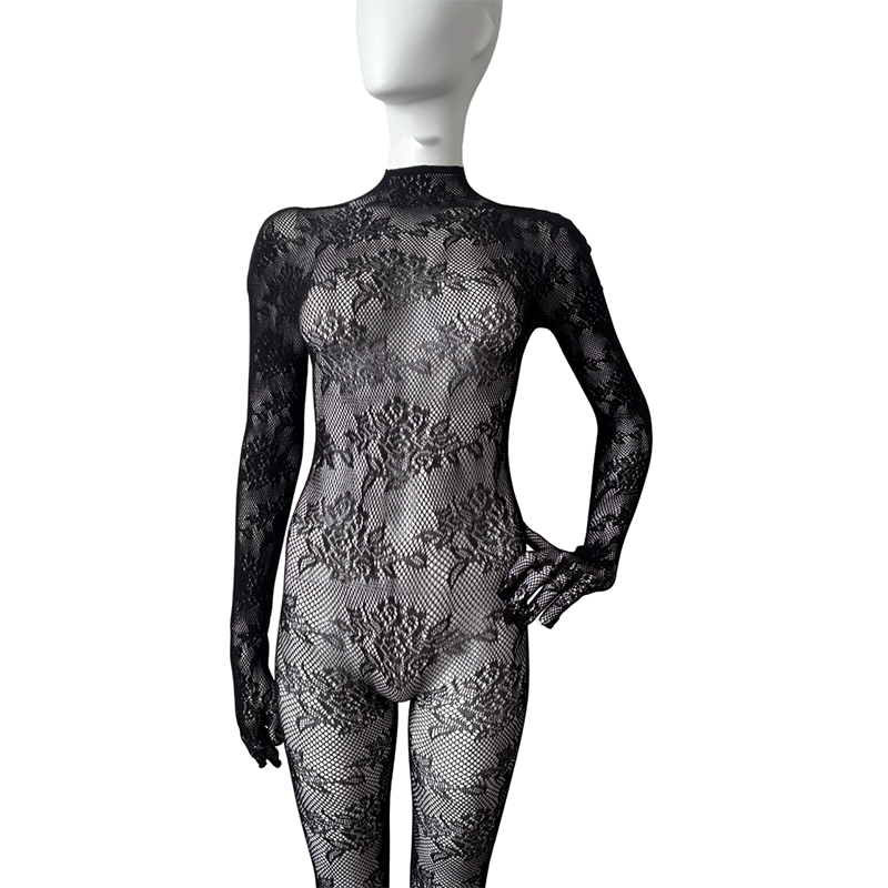 
                      
                        Chloe Gloved Footless Lace Open Back Bodystocking
                      
                    