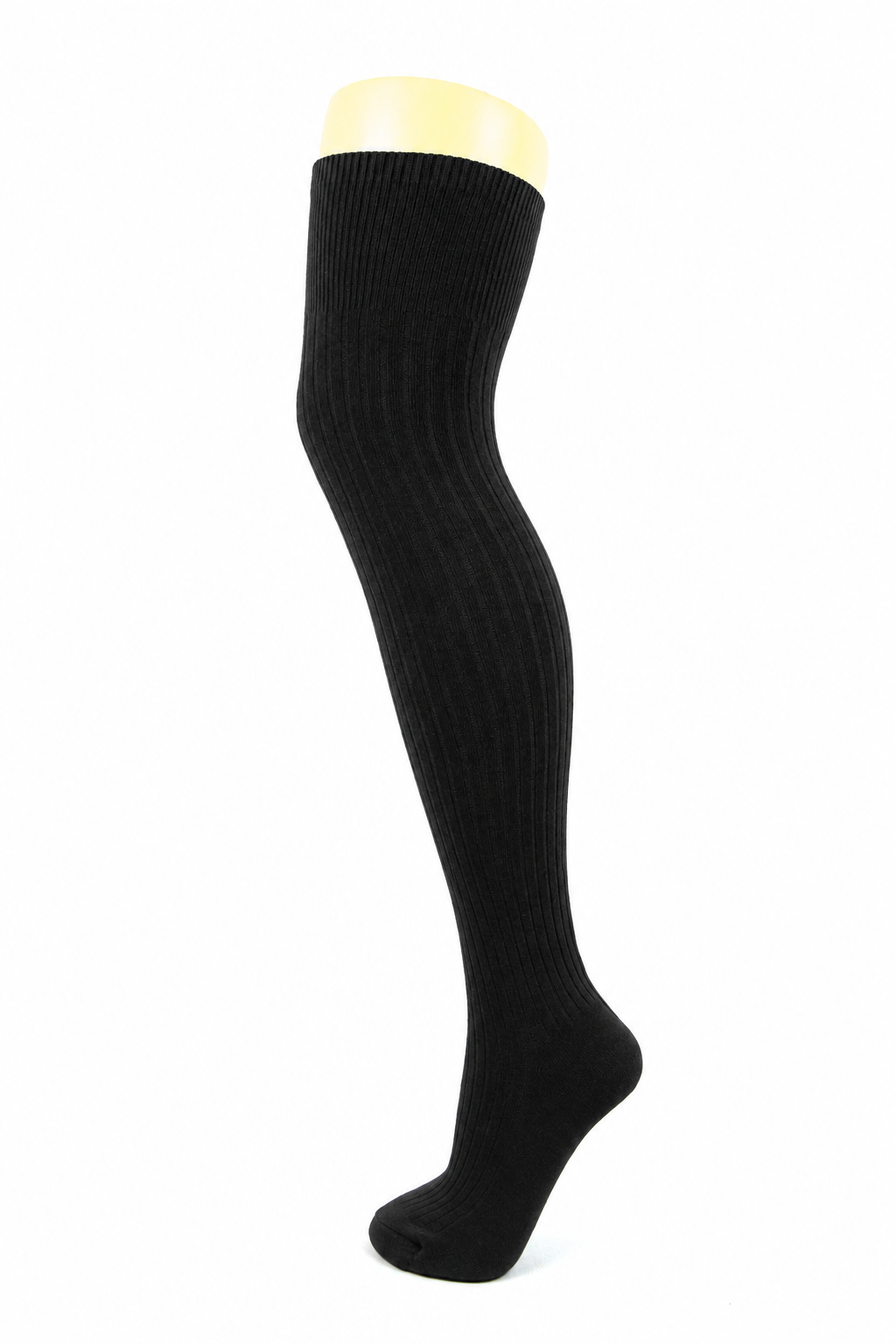 Soft Wool Blend Ribbed Knit Over The Knee Boot Socks