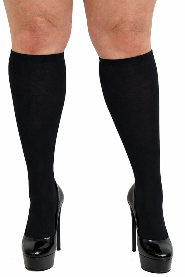 Pamela Mann 40 Denier Opaque Extra Wide Comfort Top Knee Highs - LEGGSBEAUTIFUL