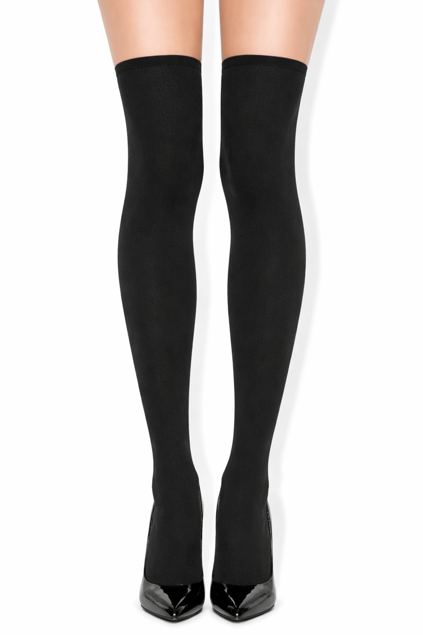 Gatta Parigina 300 Denier Opaque Over The Knee Socks - LEGGSBEAUTIFUL