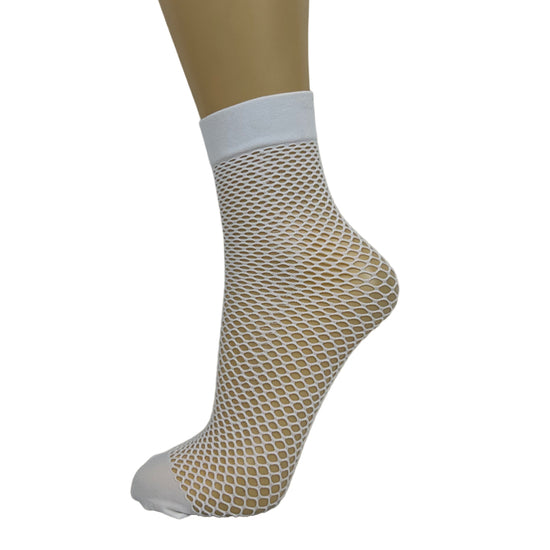 Coloured Fishnet Ankle Socks