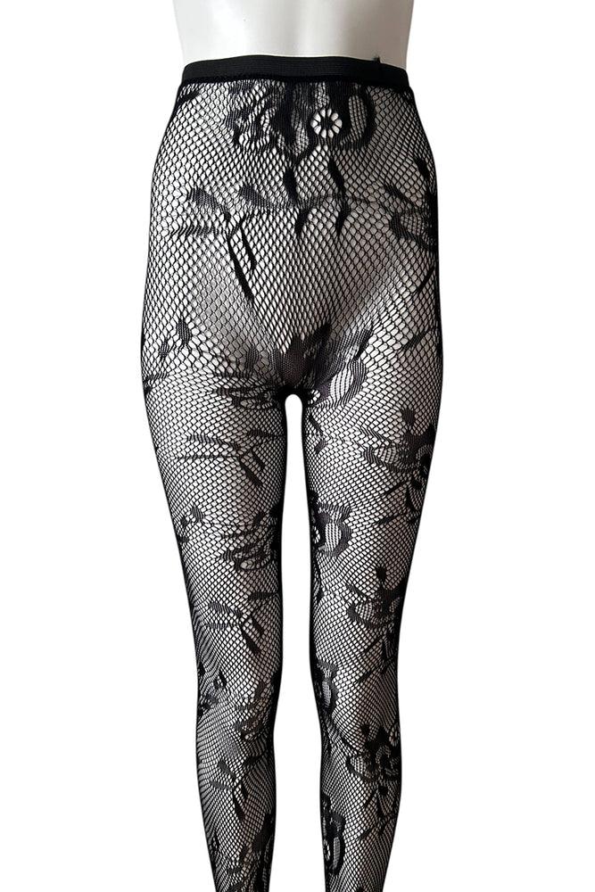 
                      
                        Milly Fishnet Tights With Woven Floral Pattern
                      
                    