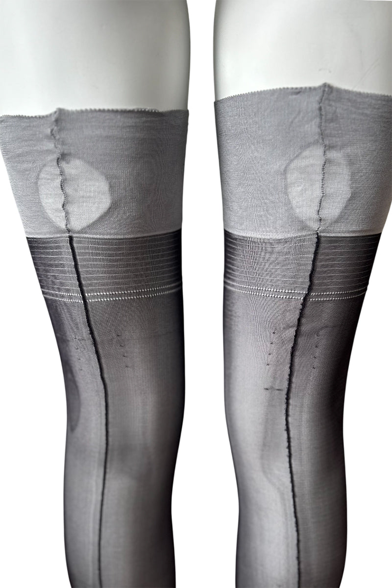 Fully Fashioned Vintage Seamed Stockings with Cuban Heel