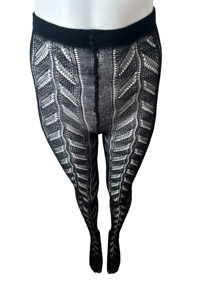 
                      
                        Natori Chevron Knit Pointelle Tights
                      
                    