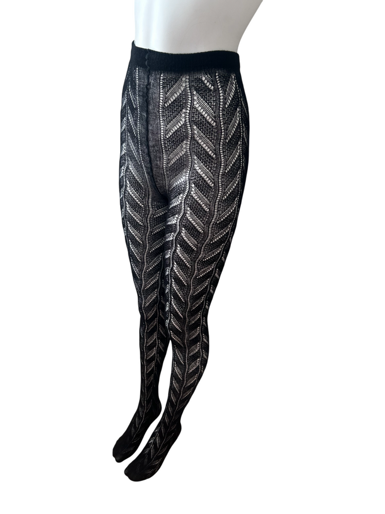 
                      
                        Natori Chevron Knit Pointelle Tights
                      
                    