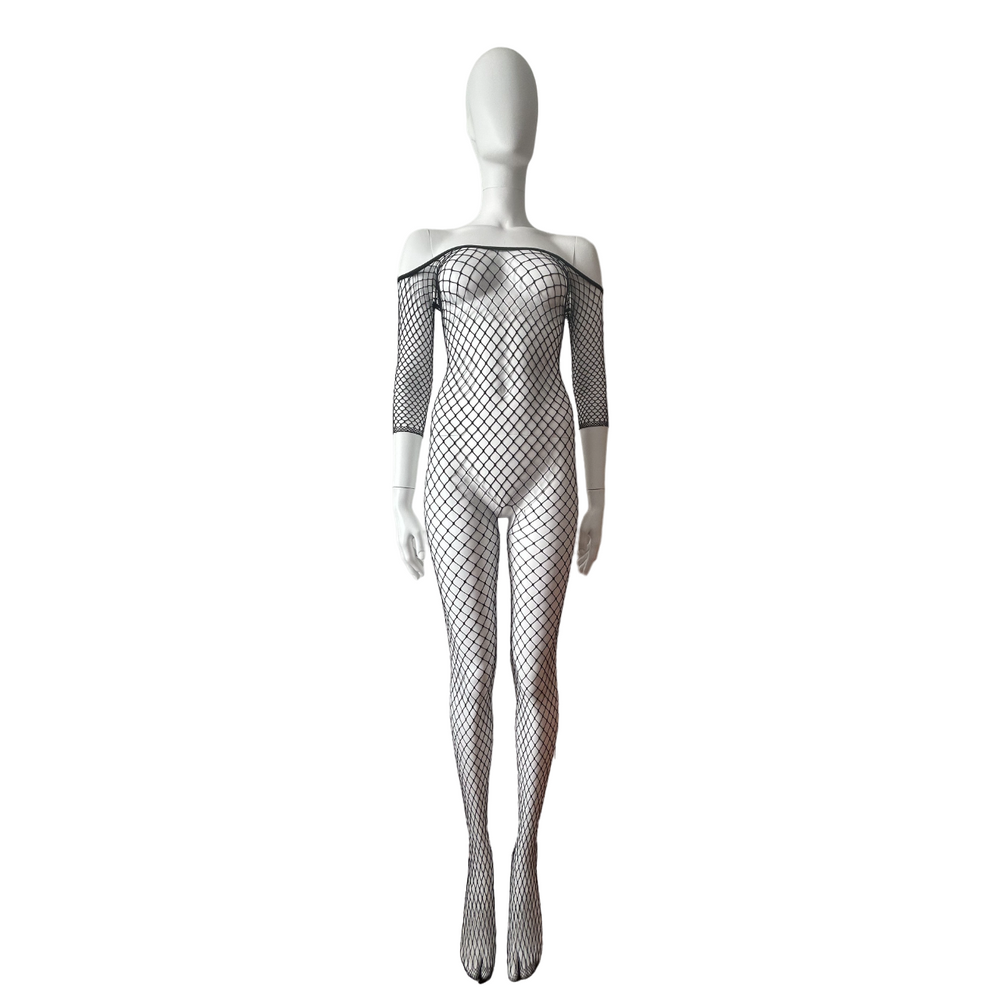 
                      
                        CATCH Crotchless Diamond Net Long Sleeve Bodystocking
                      
                    