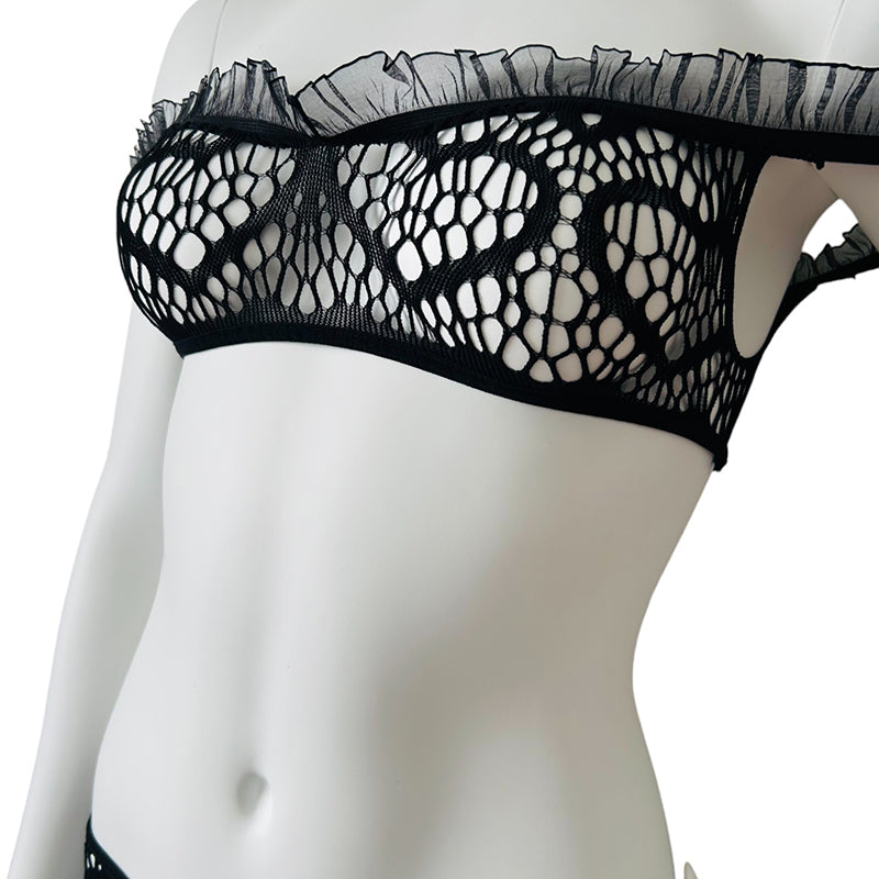 
                      
                        Leg Avenue 3 PC Net Crop Top, Mini Skirt, & G-String
                      
                    
