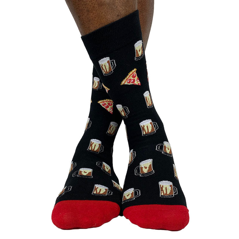 Load image into Gallery viewer, Men&amp;#39;s Cotton Blend Game Night Print Crew Socks
