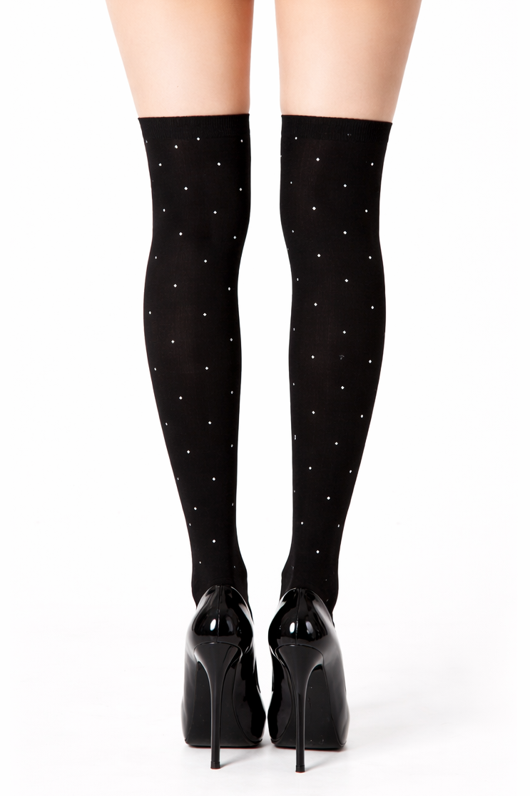 Pamela Mann Rhinestone Studded Over The Knee Socks - LEGGSBEAUTIFUL