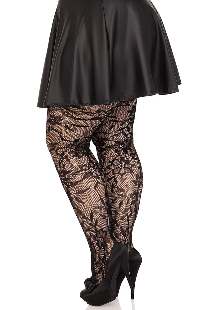 
                      
                        Plus Size Seamless Floral Lace Pantyhose
                      
                    