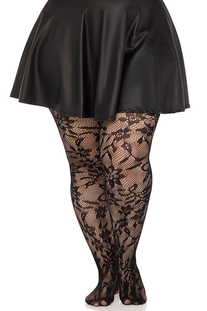 
                      
                        Plus Size Seamless Floral Lace Pantyhose
                      
                    
