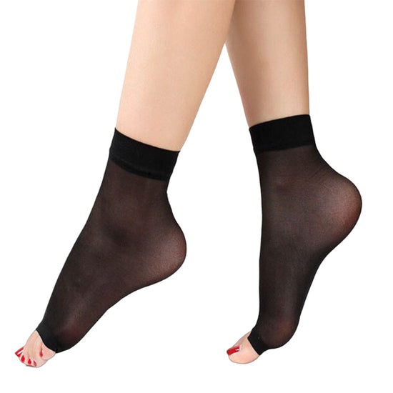 Sheer Toeless Summer Ankle Socks