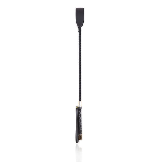 45cm Long PVC Riding Crop With Gold Accent