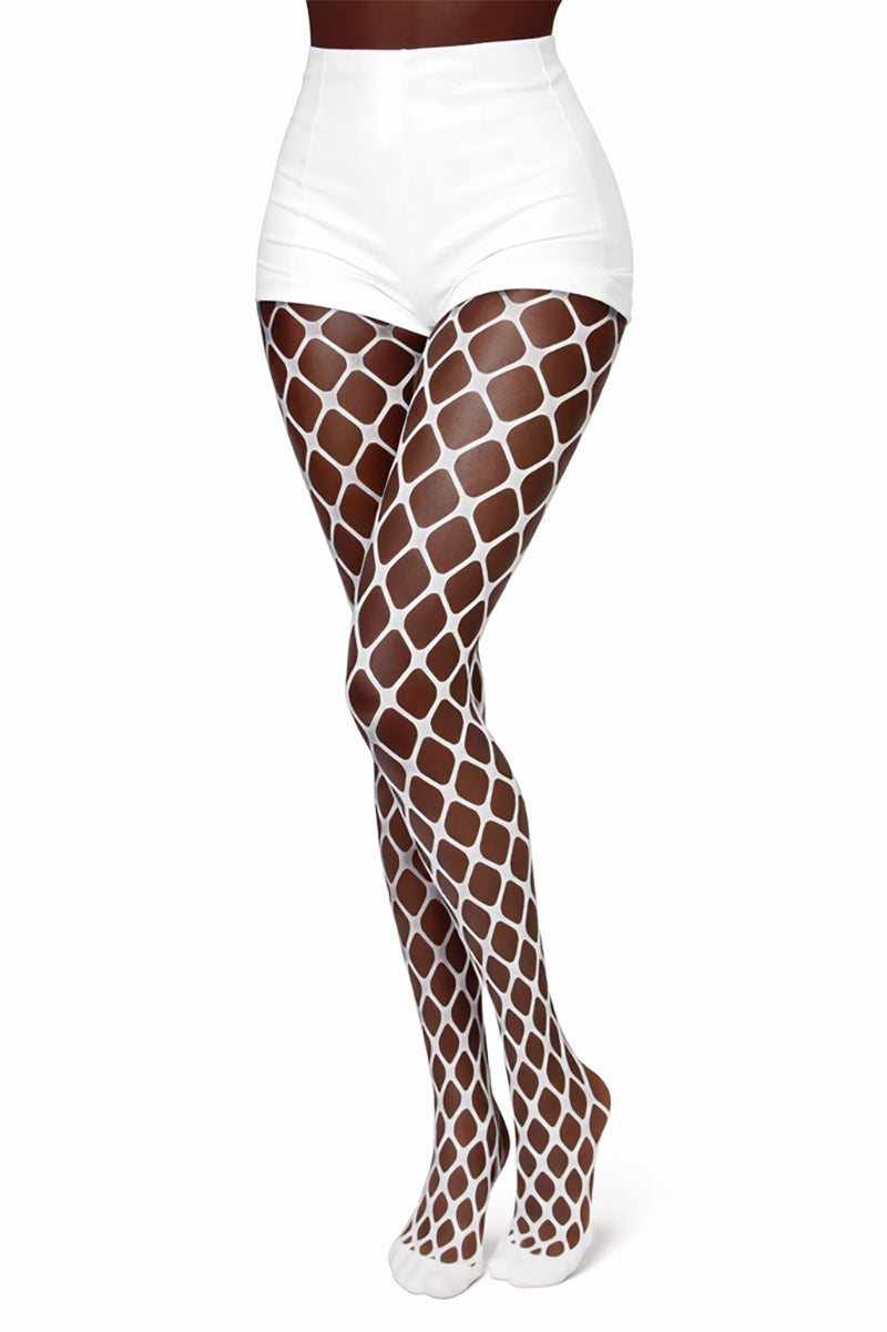 Silky Soft Stretch Diamond Whale Net Tights - LEGGSBEAUTIFUL