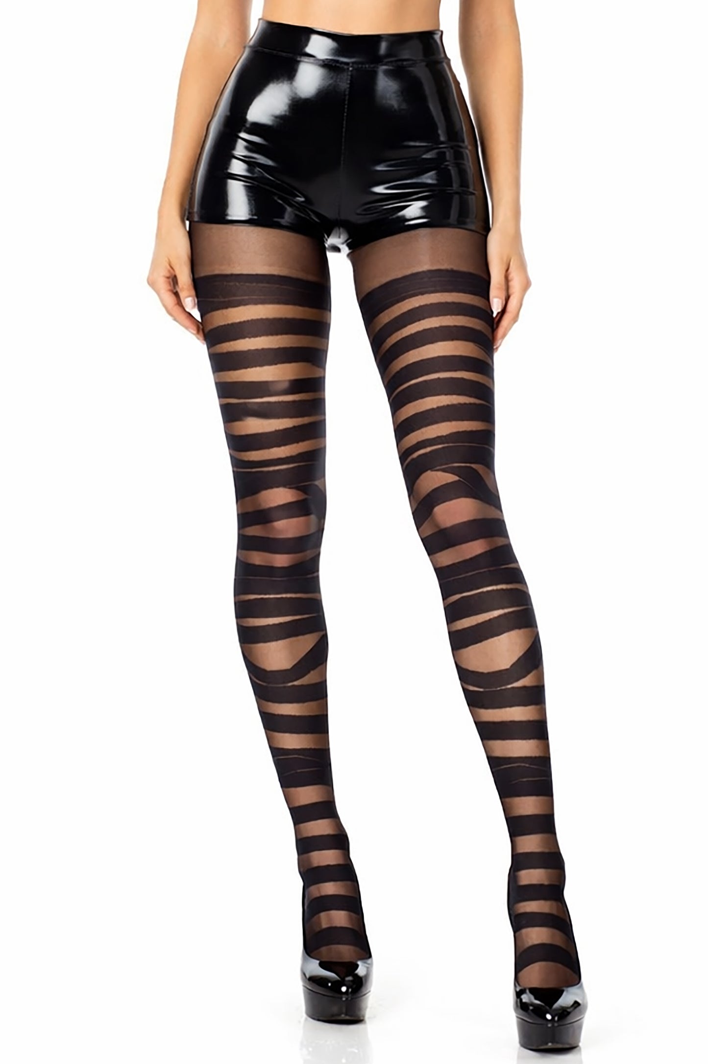 Music Legs Sheer Bandage Tights
