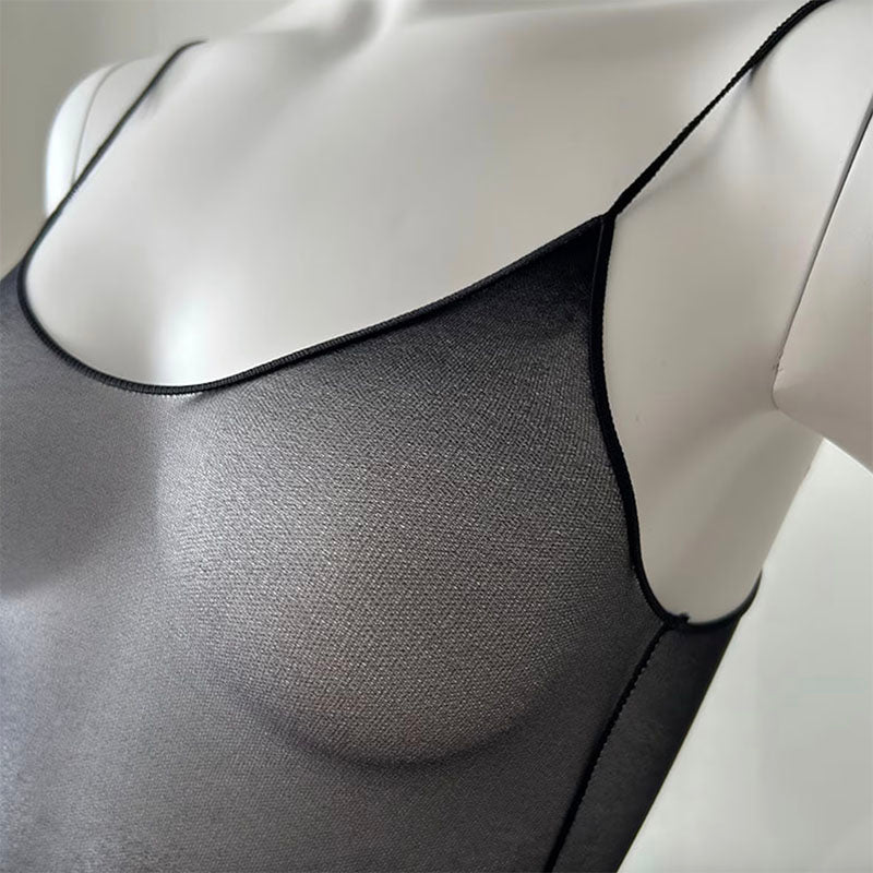
                      
                        BARE Sheer Spaghetti Strap Bodysuit
                      
                    