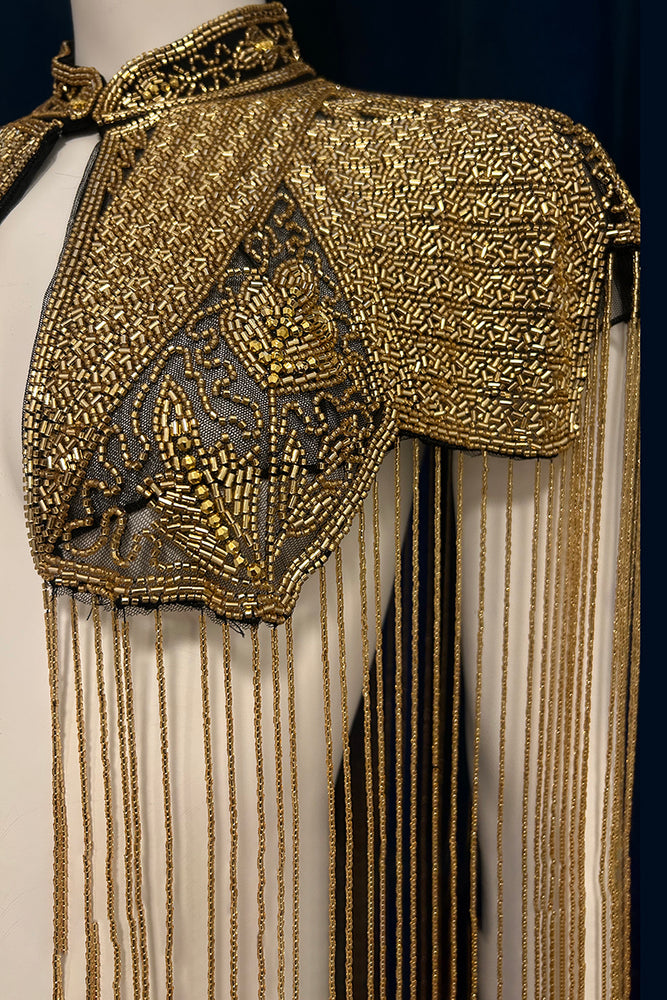 
                      
                        Vintage Style Glass Beaded Shawl With Fringe
                      
                    