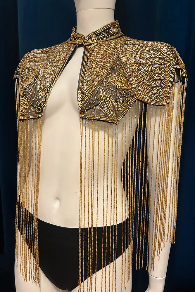 
                      
                        Vintage Style Glass Beaded Shawl With Fringe
                      
                    