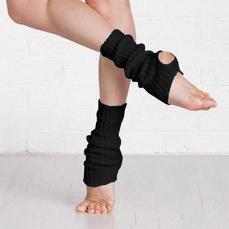 1st Positon Soft Acrylic 40cm Ribbed Stirrup Leg Warmers