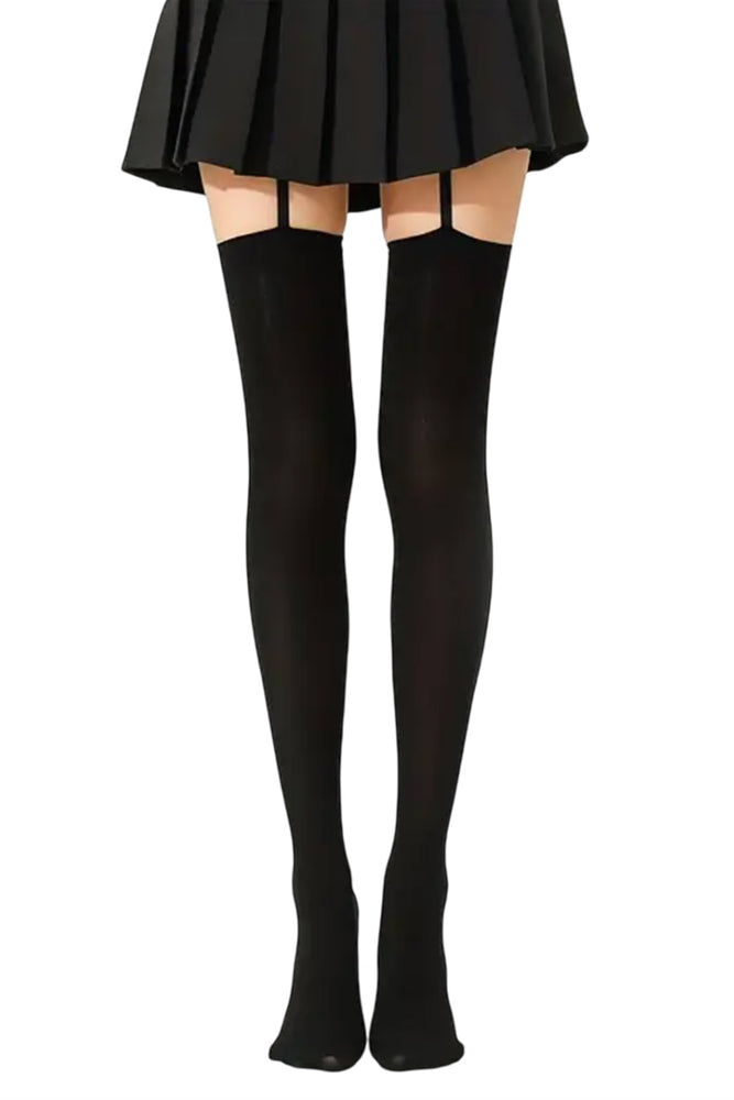 60 Denier Opaque Garter Stockings