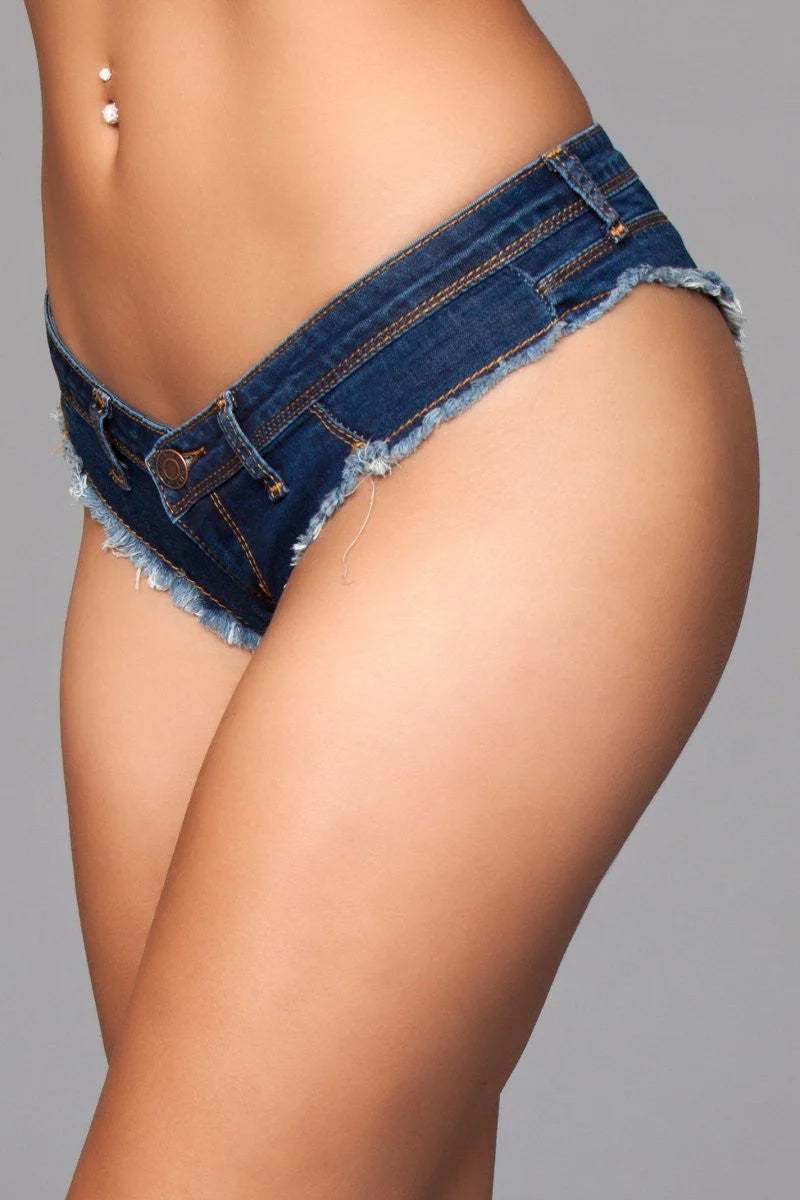 BeWicked Denim Buns Out Booty Shorts