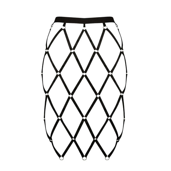 Load image into Gallery viewer, Promees Stella Elastic Strap Cage Skirt
