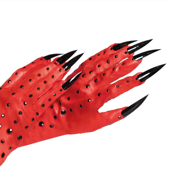 Leg Avneue Rhinestone Devil Claw Gloves