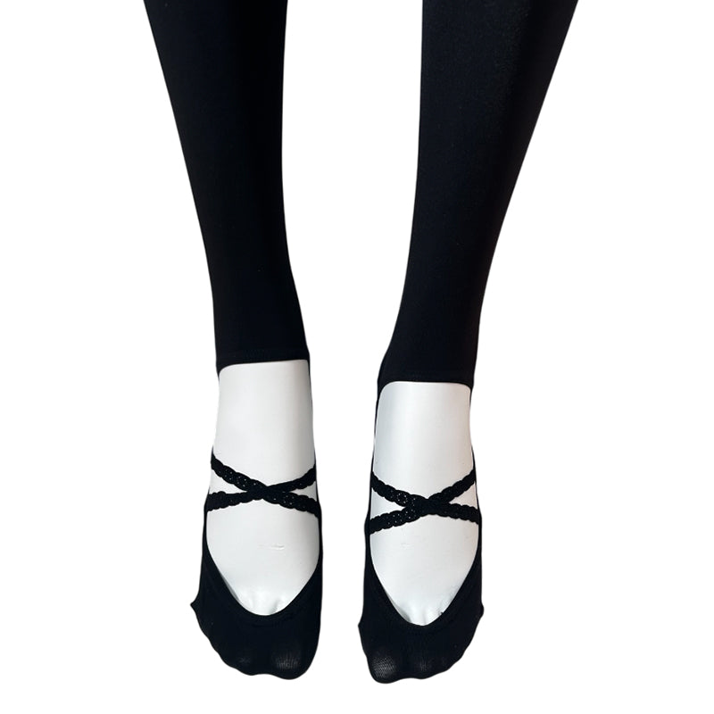 
                      
                        MeMoi 70 Denier Opaque Tights With Criss Cross On The Foot
                      
                    