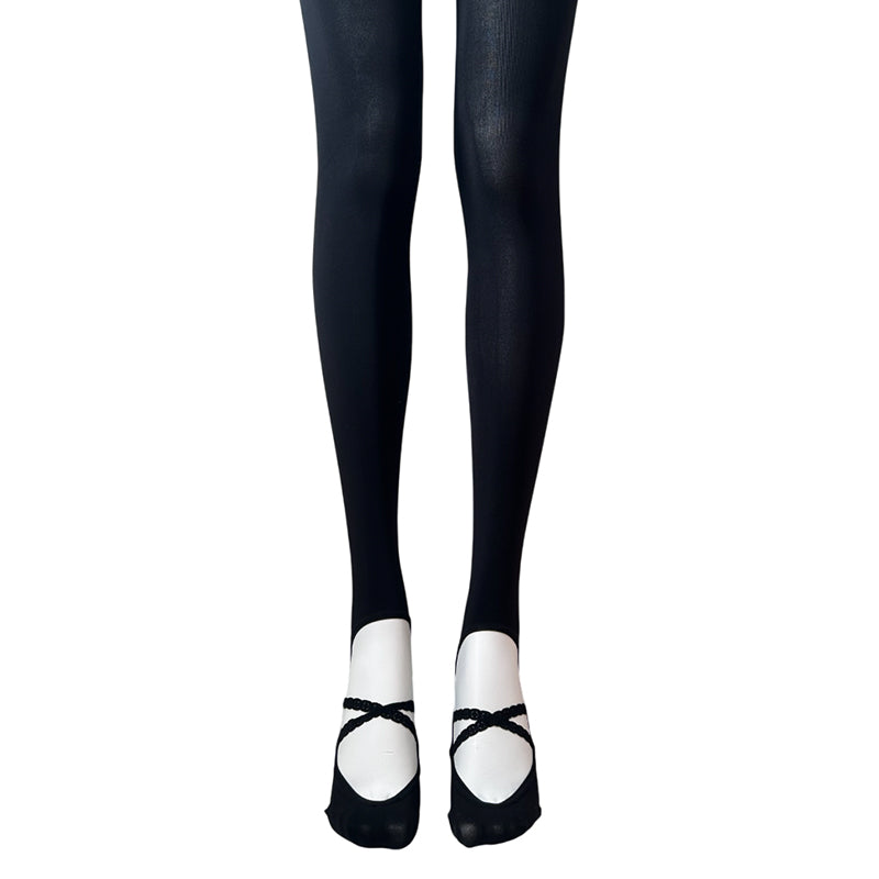 
                      
                        MeMoi 70 Denier Opaque Tights With Criss Cross On The Foot
                      
                    