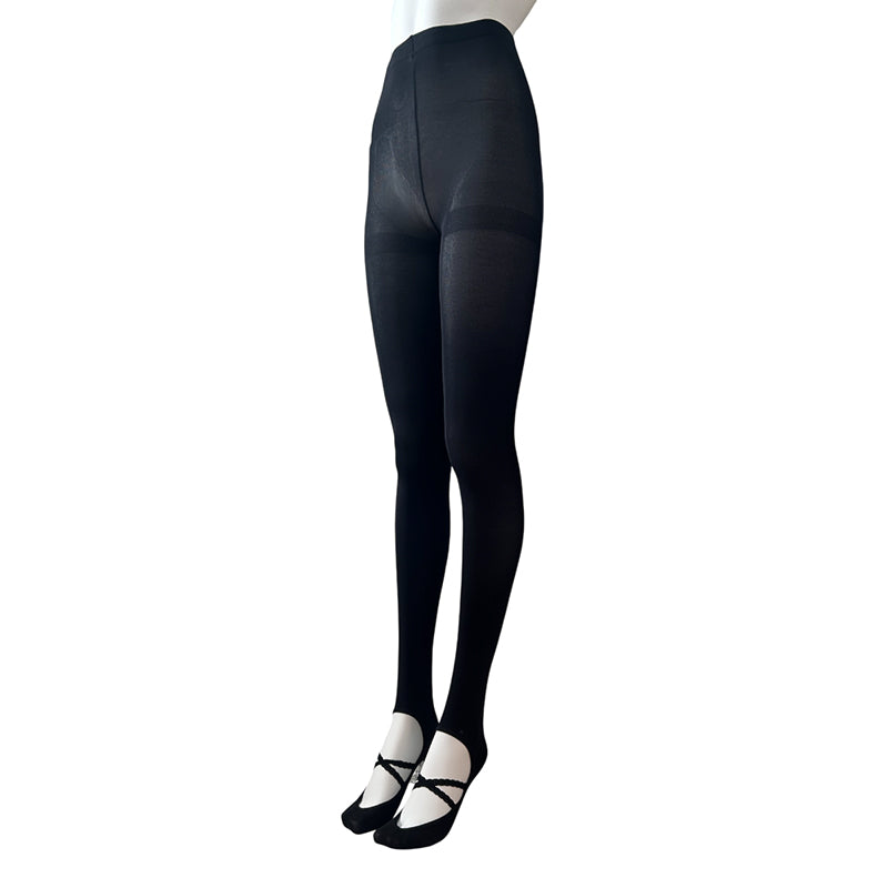 
                      
                        MeMoi 70 Denier Opaque Tights With Criss Cross On The Foot
                      
                    