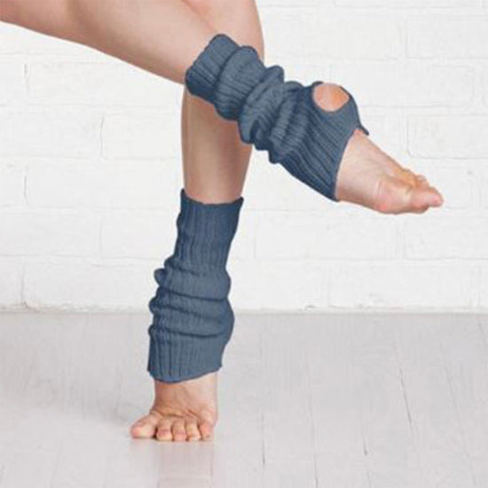 1st Positon Soft Acrylic 40cm Ribbed Stirrup Leg Warmers