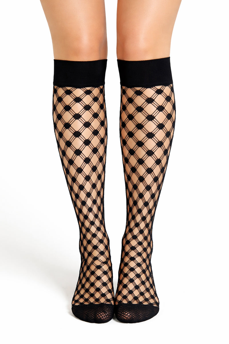 Pamela Mann Small Drill Knee High Socks - LEGGSBEAUTIFUL