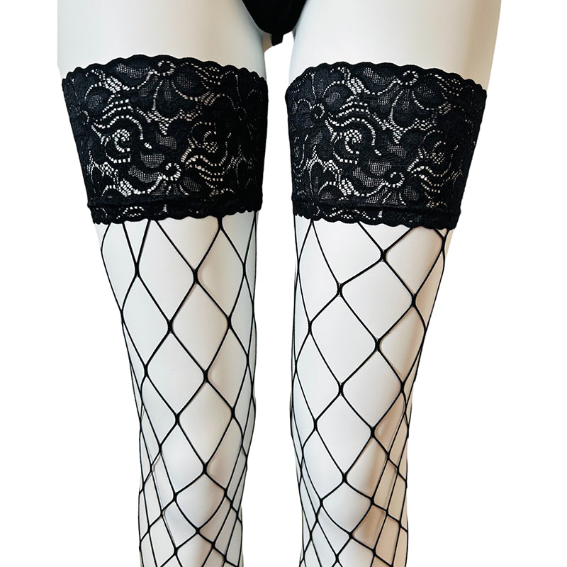 
                      
                        Silky Scarlet Lace Top Whale Net Hold Ups
                      
                    
