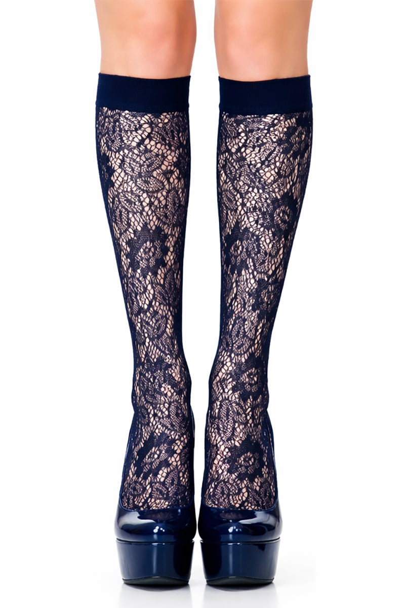 Veneziana Cosenza Lace Knee High Socks - LEGGSBEAUTIFUL