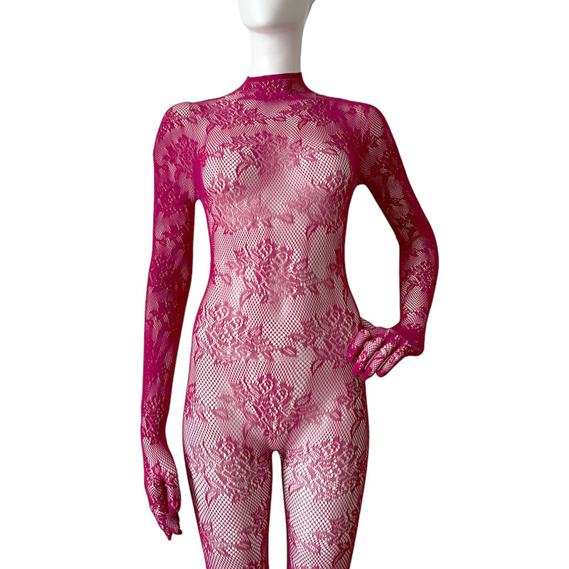 
                      
                        Chloe Gloved Footless Lace Open Back Bodystocking
                      
                    